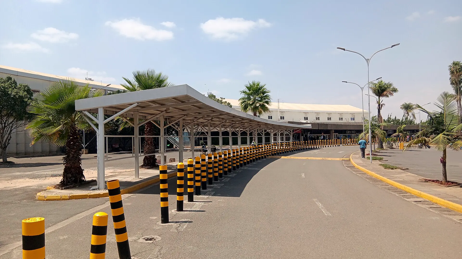 Jomo Kenyatta International Airport terminal approach